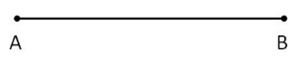  line segment AB