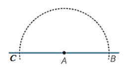 intersects the line at point B and C