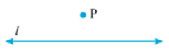 P is the point outside the given line l