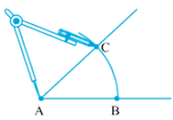 Two rays at B and C.