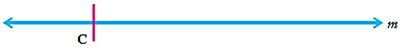  a line m and mark a point C