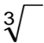 Symbol of the Cube Root