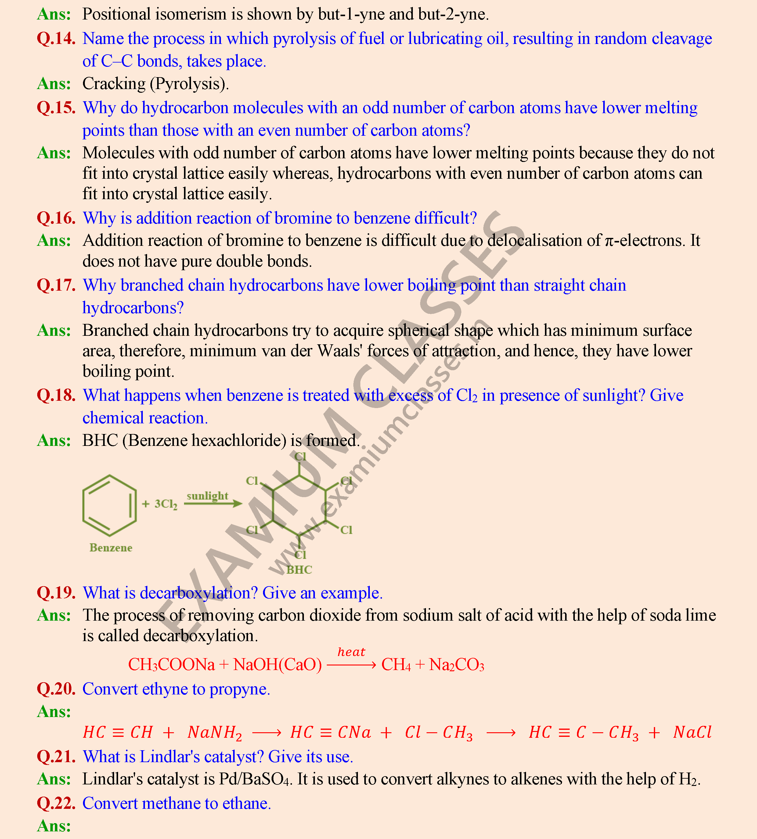 Hydrocarbons Page 2 Refresh
