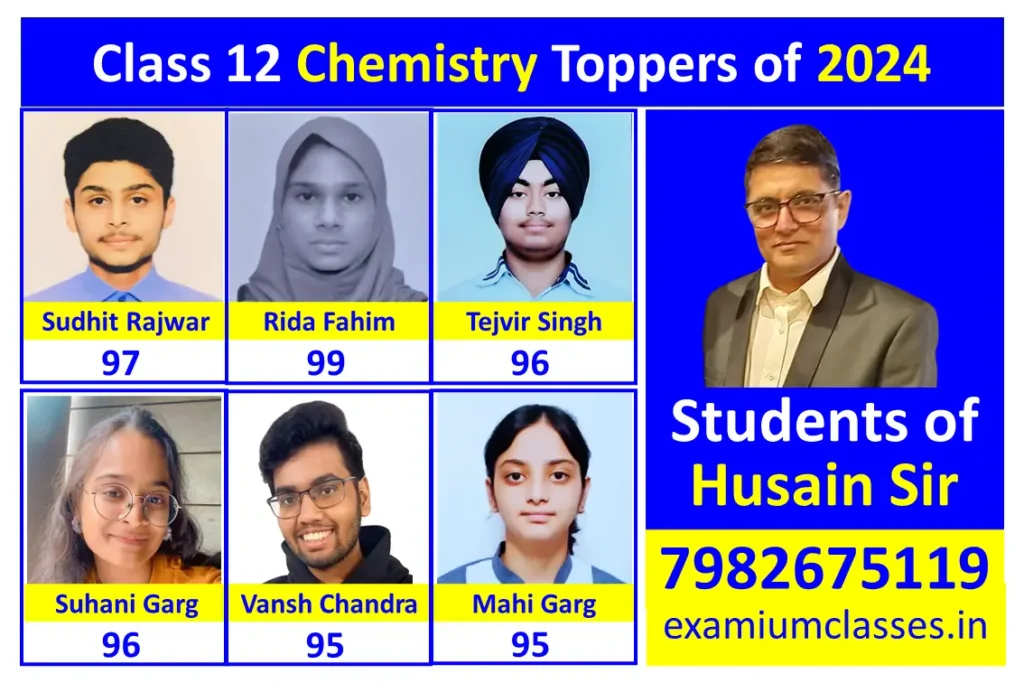 Class 12 Chemistry Toppers 2024